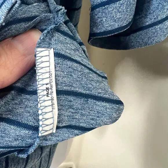 Puma Golf Polo Shirt XL Mens Blue Performance Striped Athleisure Sports Outdoor - Picture 7 of 7